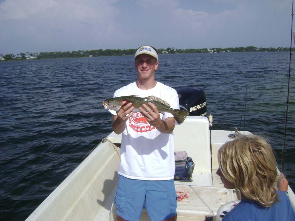 Speckled trout caught by visitor from Tennessee.